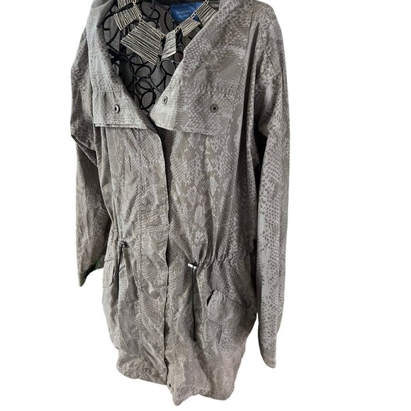 Simply Vera Vera Wang M Animal Print Jacket Gray - Picture 2 of 14